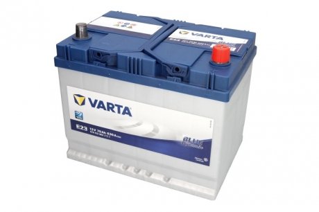 Аккумулятор 12В 70Ач/630А BLUE DYNAMIC (P+1) 261x175x220 B01 - ножка высотой 10,5 мм (стартер) VARTA B570412063