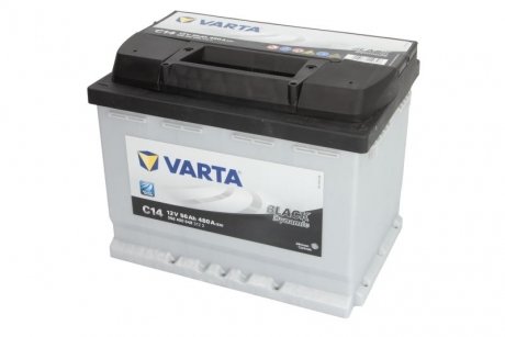 Аккумулятор 12V 56Ah/480A BLACK DYNAMIC (P+1) 242x175x190 B13 - ножка высотой 10,5 мм (стартер) VARTA BL556400048