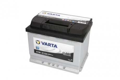 Акумулятор 12V 56Ah/480A BLACK DYNAMIC (L+ 1) 242x175x190 B13 - стопа висотою 10,5 мм (стартер) VARTA BL556401048