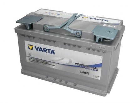 Аккумулятор 12V 80Ah/800A PROFESSIONAL DUAL PURPOSE AGM (P+ 1) 315x175x190 B13 - ножка высотой 10,5 мм (запуск и питание) VARTA VA840080080