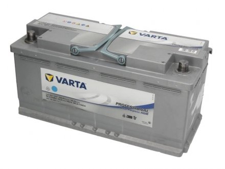 Акумулятор 12V 105Ah/950A PROFESSIONAL DUAL PURPOSE AGM (P+ 1) 394x175x190 B13 - висота ніжки 10,5 мм (запуск і живлення) VARTA VA840105095 (фото 1)