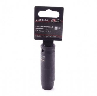 Головка ударная HEX (1/2", 14mm) длинная VIGOR V5550L-14 (фото 1)
