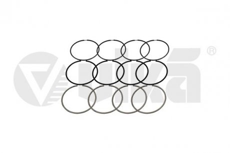 Комплект поршневых колец (на двс) Skoda Octavia 1,8/2,0L (12-)/VW Amarok (10-),T5 (11-15)/Audi A6 (11-13) VIKA 11981570301