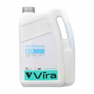 Рідина охолоджуюча/антифриз Antifreeze G11 -40°C синя 5 кг Vira VI0021