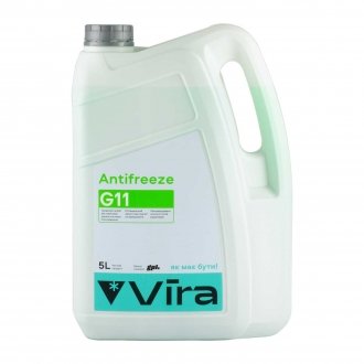 Рідина охолоджуюча/антифриз Antifreeze G11 -40°C зелена 5 кг Vira VI0031