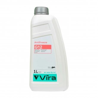 Рідина охолоджуюча/антифриз Antifreeze G12 -40°C червона 1 кг Vira VI0040