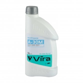 Жидкость охлаждающая/антифриз Antifreeze А-30М -30°C синяя 1 кг Vira VI0050 (фото 1)