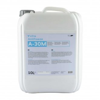 Жидкость охлаждающая/антифриз Antifreeze А-30М -30°C синяя 10 кг Vira VI0052 (фото 1)