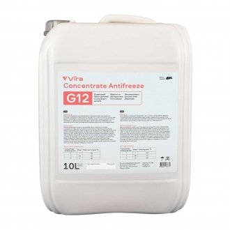 Жидкость охлаждающая/антифриз концентрат Concentrate Antifreeze G12 красная 10 кг Vira VI4001