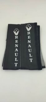 Чехол на ручки салона внутренние кожаные Renault черный универсальный Vistrim 11043RVI