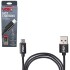 Фото автозапчасти кабель USB - Micro USB 3А, 2m, black (швидка зарядка/передача даних) Voin CC-1802M BK (фото 1)