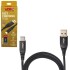 Фото автозапчасти кабель USB - Type C 3А, 1m, black (швидка зарядка/передача даних) Voin CC-4201C BK (фото 1)