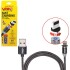 Фото автозапчасти кабель магнітний USB - Lightning 2,4А, 1m, black (тільки зарядка) Voin MC-2301L BK (фото 1)