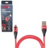 Фото автозапчасти кабель магнітний USB - Micro USB 3А, 1m, red (швидка зарядка / передача даних) Voin VC-6101M RD (фото 1)