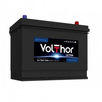 Автомобільний акумулятор Ultra VU75J 75Ah +R EN740A 12V (57529 SMF) Volthor 6561 (фото 1)