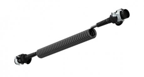 Спиральный электрический кабель ADR черный 15-жильный/24В диам.3м/4,6м. 60мм ИСО 12098 Wabco 4460087100