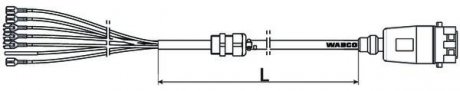 Фото автозапчасти зєднувальний дріт ABS Wabco 449 382 060 0