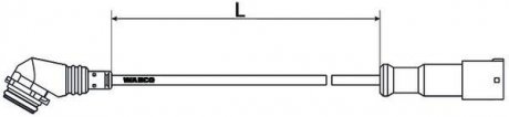 Фото автозапчастини кабель датчика L = 1,5 м Wabco 449 725 015 0