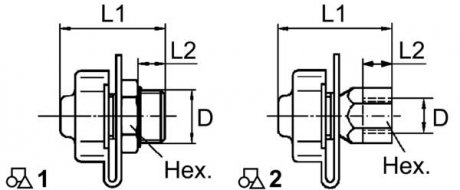 Тестовый разъем (M22x1,5, внешний, M16x1,5, внешний, с резиновой крышкой) Wabco 4637031250