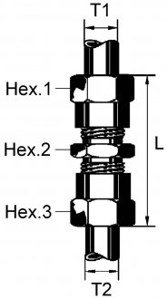 Соединитель трубки ПВХ прямой резьбовой (Dвнут.=10мм, М16х1,5) Wabco 8938200240