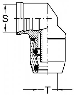 Фото автозапчастини з\'єднання пневматичне оберт D8 Wabco 893 831 177 0