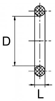 Фото автозапчасти уплотнительное кольцо (19 мм x 2,5 мм) Wabco 897 073 076 4 (фото 1)