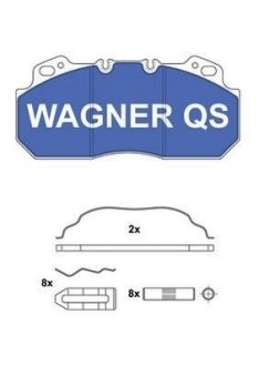 Комплект тормозных колодок, дисковый тормоз WAGNER 2909004950 (фото 1)