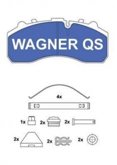 Комплект тормозных колодок, дисковый тормоз WAGNER 2910804950 (фото 1)