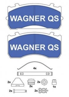 Комплект тормозных колодок, дисковый тормоз WAGNER 2911504950 (фото 1)