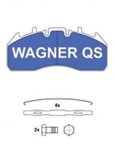 Комплект тормозных колодок, дисковый тормоз WAGNER 2917404950 (фото 1)