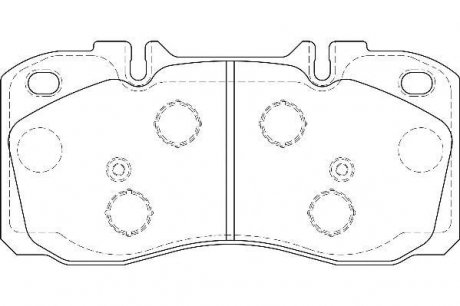 Комплект тормозных колодок, дисковый тормоз WAGNER WBP29122A (фото 1)