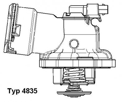 Фото автозапчастини термостат MERCEDES C (W204, S204) / E (W211) 3,2-3,5 CDi 05 WAHLER 483587D