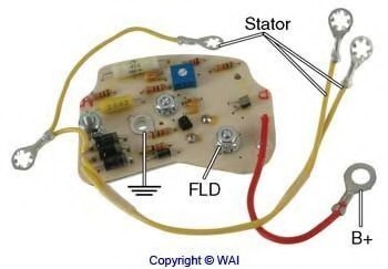 Фото автозапчасти регулятор генератора WAI D812HD