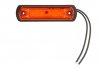 Габаритный фонарь левая/правая, оранжевый, LED, высота 31 мм; ширина 110 мм; глубина 13мм, поверхность, длина кабеля 220, 12/24В WAS 1338 W189 (фото 1)