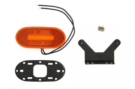 Габаритный фонарь левая/правая, оранжевый, LED, высота 46,5 мм; ширина 106,5 мм; глубина 21,8мм, утопленный, длина кабеля 220, с подвесом, 12/24В WAS 1383 W196 (фото 1)