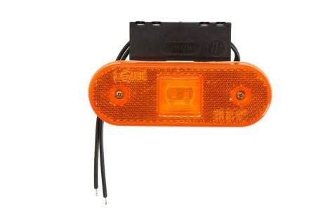 Габаритный фонарь левая/правая, оранжевый, LED, высота 40 мм; ширина 113,5 мм, с подвесом, 12/24 В WAS 229Z W47