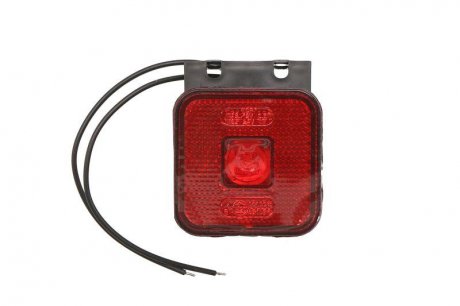 Габаритний ліхтар лівий/правий, форма: прямокутний, червоний, LED, 12/24V (з петлею) WAS 304Z W63 (фото 1)