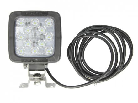 Фото автозапчастини лампа робоча (LED, 12/24V, 2/17W, 2000lm, кількість діодів: 12, висота: 101 мм, ширина: 100 мм, глибина: 77,5 мм, з функцією заднього ходу; з кабелем 0,25 м; з вимикачем) WAS 694 W82