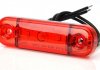 Габаритний ліхтар лівий/правий, червоний, LED, висота 24,2 мм; ширина 83,8 мм; глибина 10.4мм, поверхня, довжина кабелю 230, 12/24В WAS 709 W97.1 (фото 1)