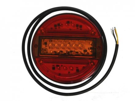 Ліхтар задній (LED, 24V, круглий, плоский) WAS 744 W95 (фото 1)
