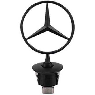 Фото автозапчастини эмблема на капот Mercedes Benz W204/W211/W212/W221/W222 05-20 (чёрный мат.) Wender Parts M 221 880 0086/1