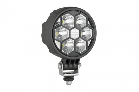 Фото автозапчастини лампа робоча (LED, 12/24V, 24W, 1500lm, кількість світлодіодів: 6, глибина: 74 мм, діаметр: 117 мм, кут світла 4 градуси; алюмінієвий корпус; кабель 0,5 м; пластикова рамка) WESEM CRC3B.49200.02