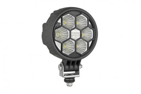 Фото автозапчастини світильник робочий (LED, 12/24V, 28W, 2500lm, кількість світлодіодів: 6, глибина: 74мм, діаметр: 117мм, кут світла 50 градусів; алюмінієвий корпус; кабель 0,5м; пластикова рамка) WESEM CRC3E.50300.02