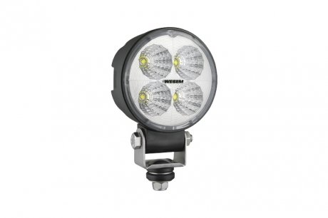 Фото автозапчастини лампа робоча (LED, 12/24V, 18W, 1500lm, кількість діодів: 4, глибина: 72мм, діаметр: 87мм, кут світла 35 градусів; алюмінієвий корпус; роз'єм AMP) WESEM CRC5B.50006.00