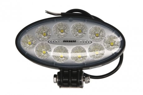 Фото автозапчастини світильник робочий (LED, 11/30V, 70W, 5500lm, кількість діодів: 10, висота: 87 мм, ширина: 176 мм, глибина: 86 мм, розсіяне світло; з кабелем 0,5 м) WESEM CRV1D.55901.00