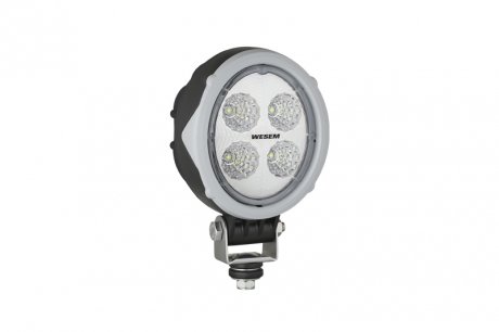 Фото автозапчастини світильник робочий (LED, 12/24V, 18W, 1500lm, кількість світлодіодів: 4, довжина: 104 мм, висота: 120 мм, глибина: 81 мм, кут світла 60 градусів; алюмінієвий корпус; кабель 0,5 м; пластикова рамка) WESEM CRV2A.49600.01