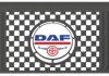 Фото автозапчастини бризговик з написом DAF 650x360mm Чорний випуклий LOGO 3D 1шт WINGMAX DF-166 (фото 1)