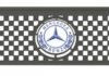 Фото автозапчастини бризговик з написом MERCEDES 650x190mm Чорний випуклий 3D LOGO 1 шт WINGMAX MB-074 (фото 1)