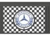 Фото автозапчастини бризговик з написом MERCEDES 650x360mm Чорний випуклий LOGO 3D 1шт WINGMAX MB-076 (фото 1)