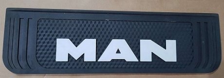 Брызговик с надписью MAN 190x650mm Черный выпуклый 3D 1шт WINGMAX MN-104